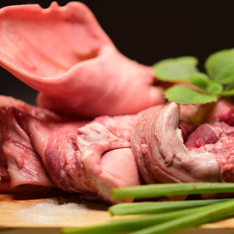Granja Borruel Salinas Cabeza Cortada por la mitad Cabeza de Cerdo Latón 9-10 Kg carne