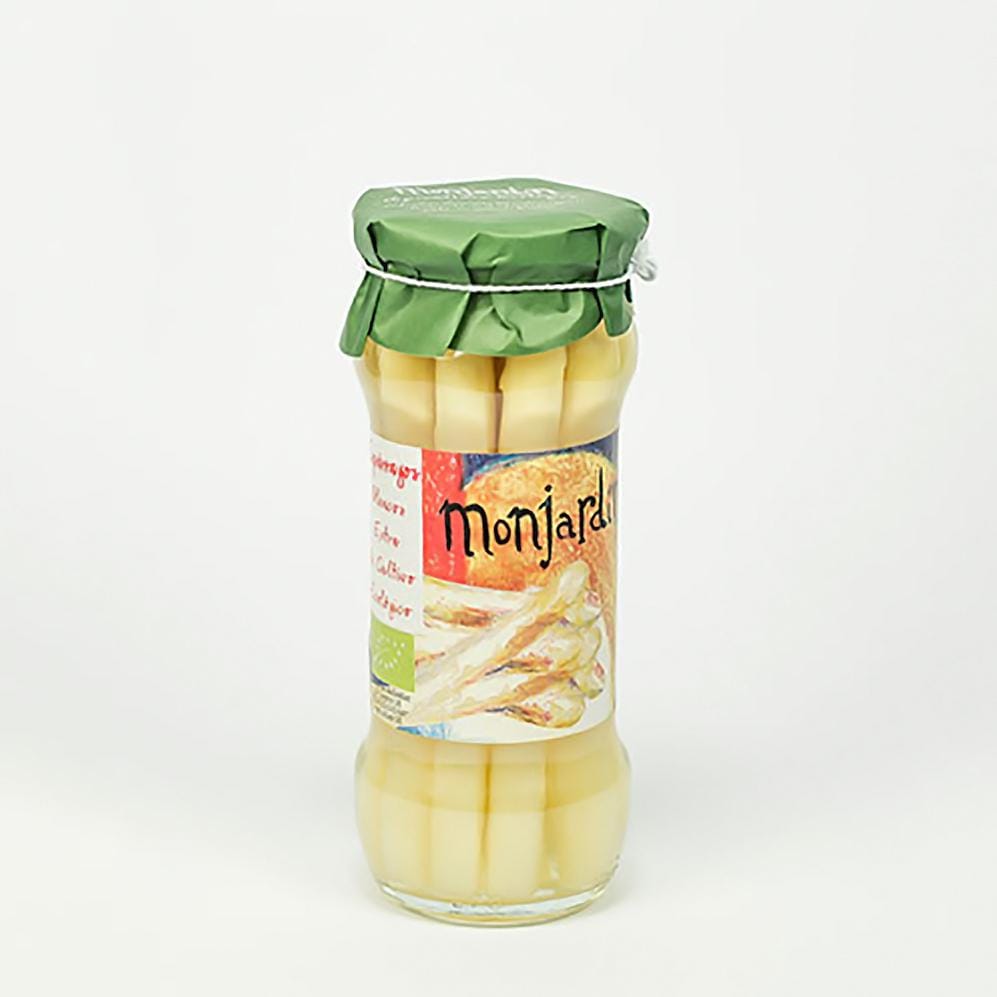Monjardín Conserva vegetal Espárragos blancos extra eco 370 ml. carne