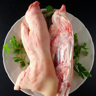 Masía Tero manitas de cerdo eco Partidas en 2 longitudinalmente 2 manitas de Cerdo Eco 450 g/ud carne