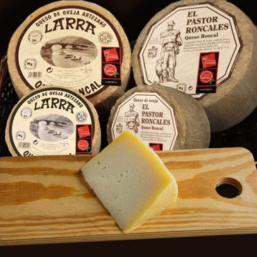 Carnísima Queso Queso D.O. Roncal artesano de oveja curado Larra Pastor Roncalés cuña 300 g carne