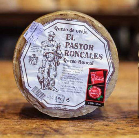 Carnísima Queso Queso D.O. Roncal artesano de oveja curado Larra Pastor Roncalés cuña 300 g carne
