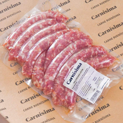 Granja Borruel Salinas salchichas de cerdo sin conservantes Salchichas de Cerdo Latón sin conservantes 1 kg carne