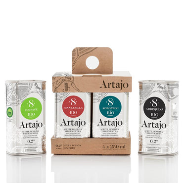 Artajo Aceite AOVE Eco 4 variedades x 250 ml carne