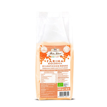 Pasta Natura Harina Harina de lentejas rojas sin gluten eco 500 g carne