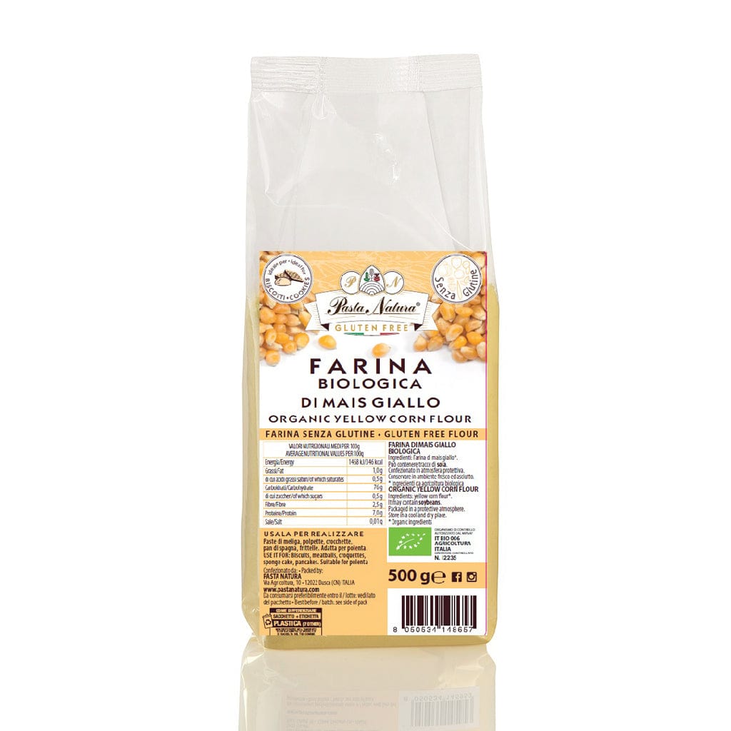Pasta Natura Harina Harina de maíz amarillo sin gluten eco 500 g carne