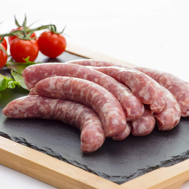 Granja Borruel Salinas salchichas de cerdo sin conservantes Salchichas de Cerdo Latón sin conservantes 1 kg carne